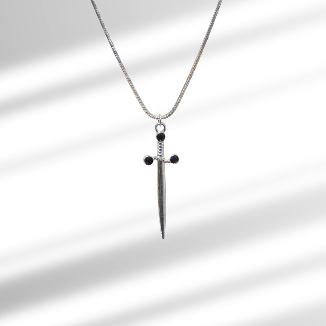 Heart and Sword Necklace